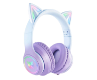 I-ONIK Słuchawki gamingowe B90 RGB kocie uszy Fioletowe ON-B90_CAT/PE - 1372984 - zdjęcie 3